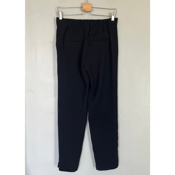 Vince Crepe Lounge Pants Black Dressy Trousers Women Sz XS Straight Leg Pockets - Picture 3 of 12
